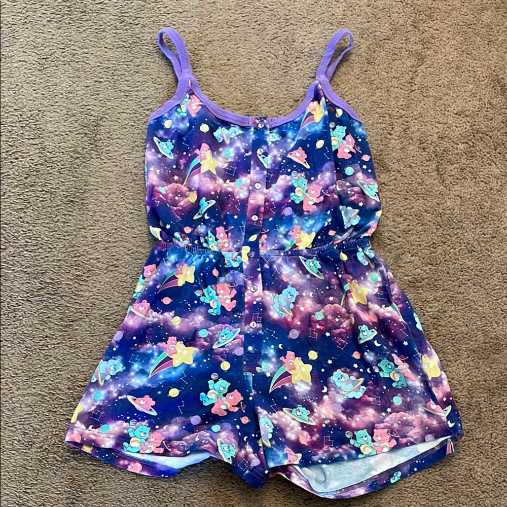 Blackmilk Care Bears Galaxy Comfy Playsuit